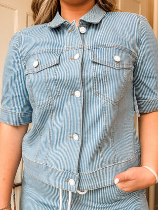 Short Sleeve Denim Jacket