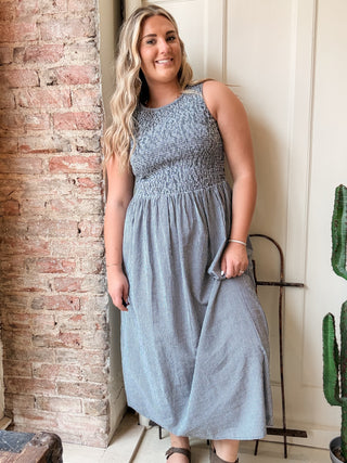 Gingham Sleeveless Dress