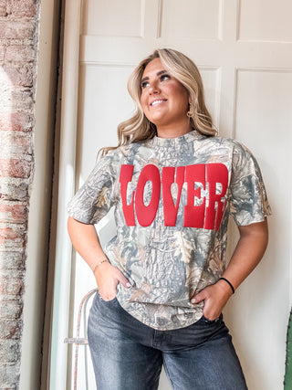 Lover Puff Camo Boxy Tee