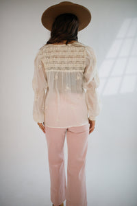 Anna Lisa Button Down Cream