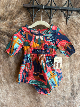 Infant Multicolor Boots Dress