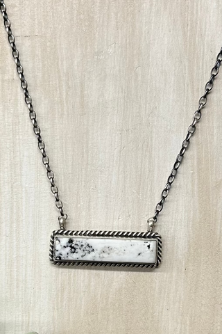 Kai White Buffalo Bar Necklace