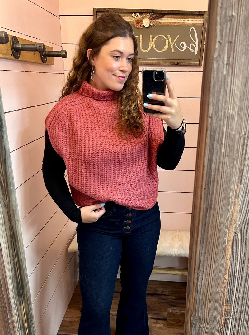 Ruby Cowl Neck Sleeveless Sweater