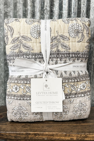 Lirelle Quilted Throw Blanket