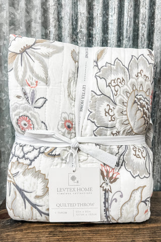 Ophelia Quilted Throw Blanket