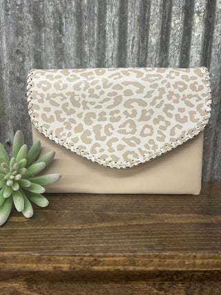 Sloane Flapover Crossbody with Whipstitch & Tassel