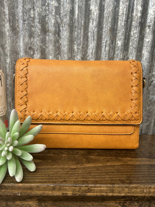 Bonnie Dual Compartment Whipstitch Crossbody