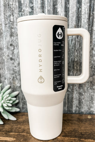 Cream 40 Oz. Insulated Tumbler