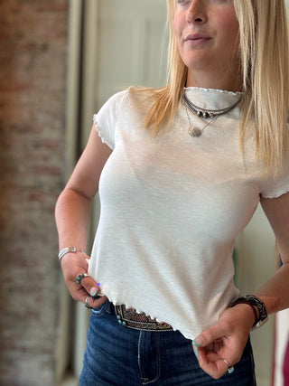 Lettuce Trim Crop Tee