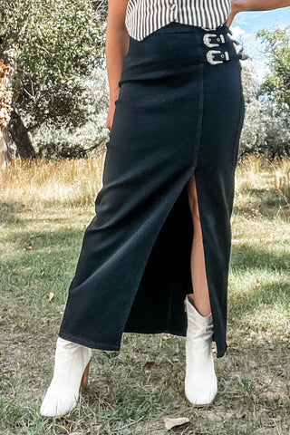 Denim Maxi Skirt