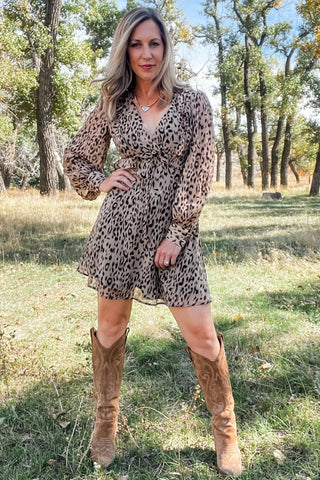 Beige Paris Mini Dress