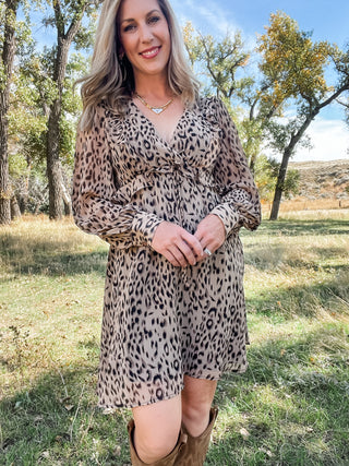 Beige Paris Mini Dress