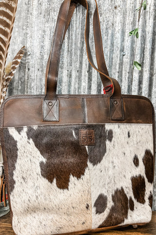 Cowhide Laptop Shopper