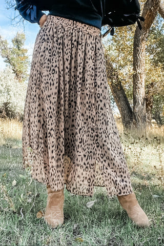 Beige Paris Maxi Skirt