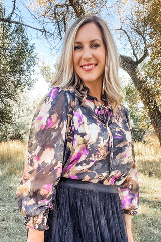 Black Clotilde Blouse