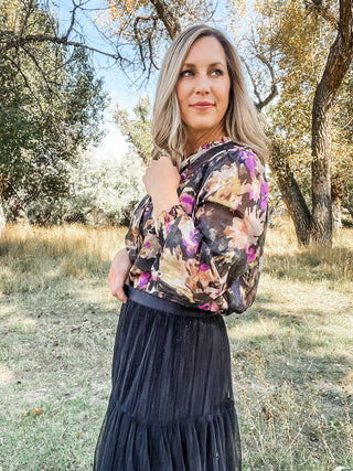 Black Clotilde Blouse
