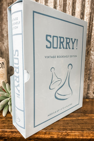 Sorry Vintage Bookshelf Board Game
