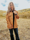 Camel Microsuede Shacket
