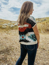 Rock & Roll Denim Black Aztec Sweater Vest