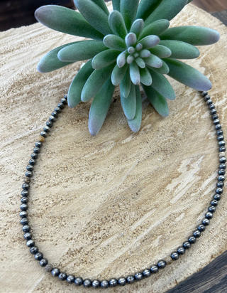 Navajo Pearls 5mm 20" Tiger Eye