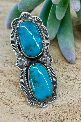 Boyd Large 2 Stone Oval Ring Size 11