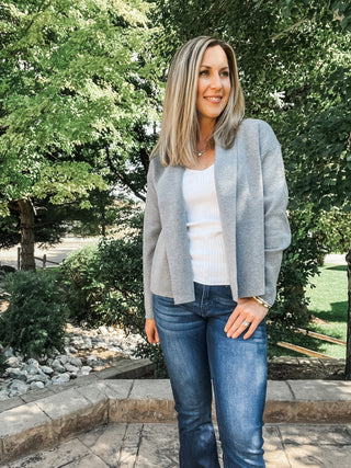 Long Sleeve Short Coatigan