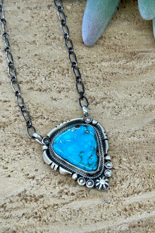 Benally Sonoran Gold Triangle Necklace