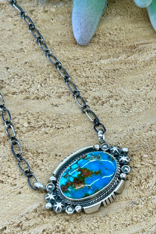 Benally Sonoran Gold Oval Necklace