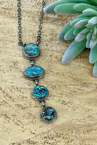 Prince 4 Stone Turquoise Necklace