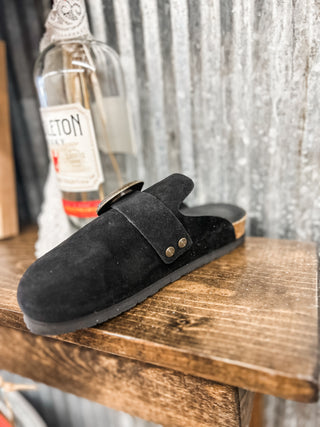 Huma Velour Mule Slides