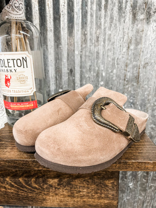 Huma Velour Mule Slides