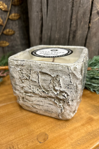 White Woods Small Square Candle - Bourbon Maple Sugar 11 Oz.