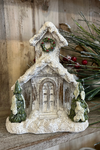 6.5" Resin Frosted Buildings