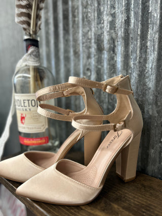 Gigi Double Strap Heels