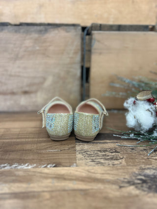 Mika Champagne Ballet Flats