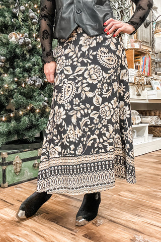 Black Tania Maxi Skirt