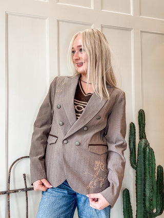 Herringbone Blazer