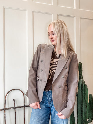 Herringbone Blazer