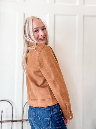 Suede Front Pocket Jacket