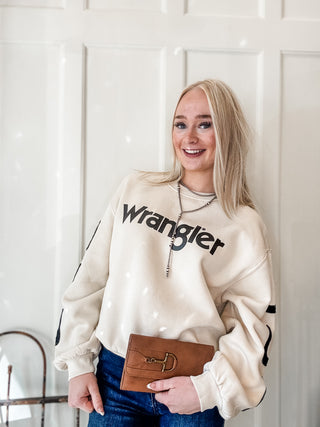 Horseshoe Sleeve Detail Sweatshirt