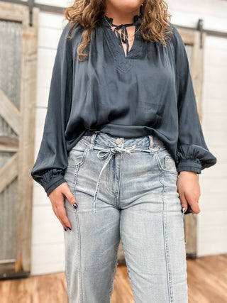 Beach Comber Crop with Self Belt