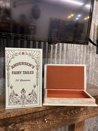 Linen Book Storage Boxes