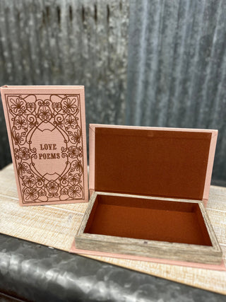 Linen Book Storage Boxes