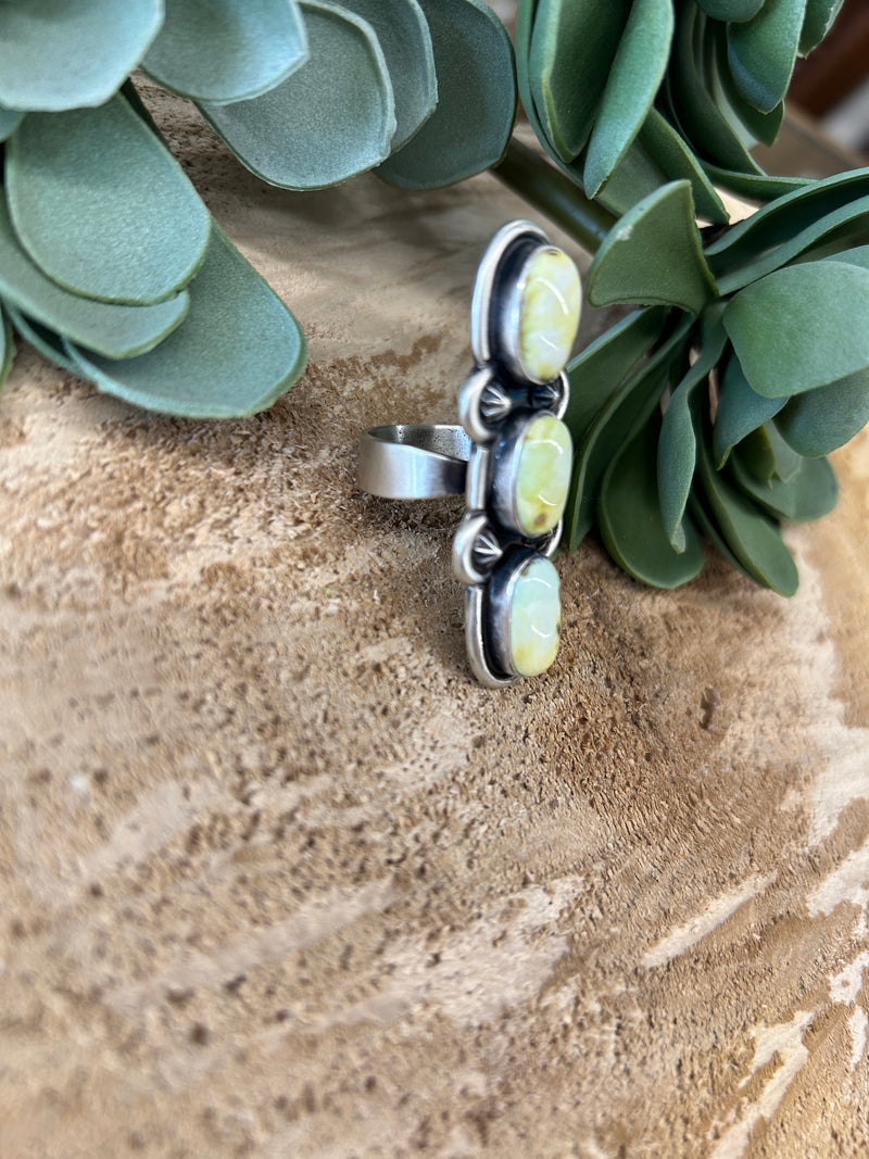 Palomino Three Stone Adjustable Ring