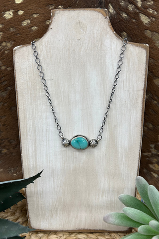 Studded Turquoise Necklace