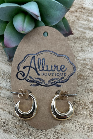 Mini Gold Huggie Earring