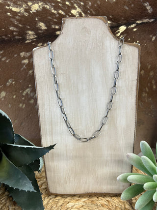 Sterling Silver Paperclip Chain