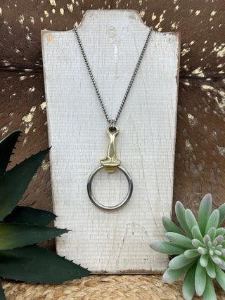 Double Snaffle Bit Necklace