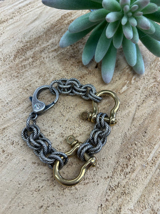 Chunky Double Shackle Bracelet