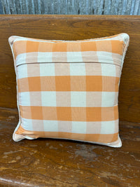 Square Pumpkin Wool Pillow